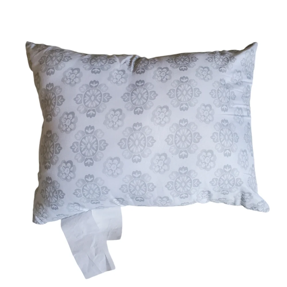 Two Accent Pillows Gray/ White Home Decor